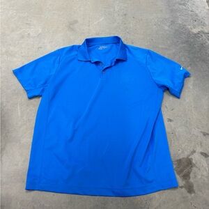 Nike Golf Tour Performance Dri Fit Polo Shirt‎ Mens XLarge Sky Blue Short Sleeve